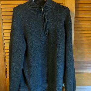 Calvin Klein Blue Half Zip Sweater Size Large